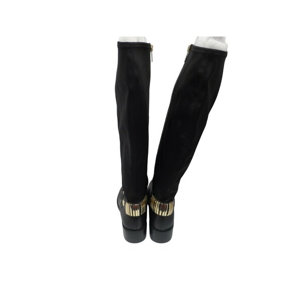 Steve Madden Women's Reggiee Knee-High Riding Boots Black Leather Size 7M - Picture 3 of 8